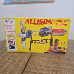 Atlantis 1:10 Scale Allison Turbo-Prop Aircraft Engine Plastic Model Kit 18-1551